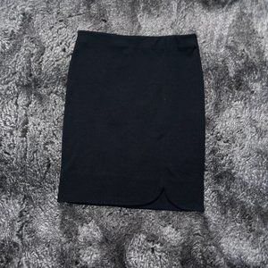 The Loft Thick Cotton Black Women's Business Professional Pencil Skirt Size M